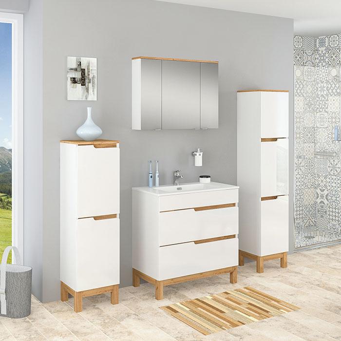 A-Interiéry Koupelnová skříňka s keramickým umyvadlem Spree 80-2Z spree_80_2z