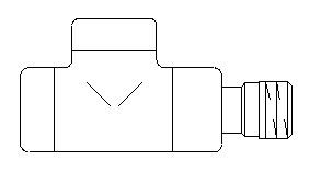 Zpětný ventil Oventrop "Combi E" jednoduchý, chrom, DN15-1 / 2 " 243277VYP