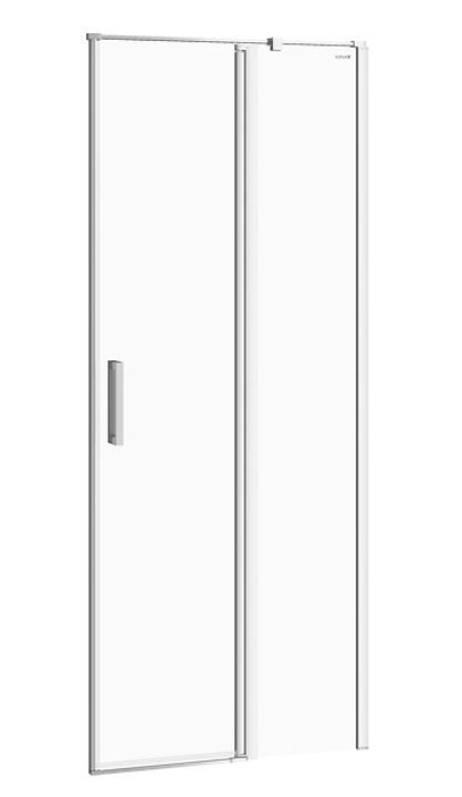 Levně CERSANIT Kyvné dveře s pevným polem MODUO 80x195, pravé, čiré sklo S162-004