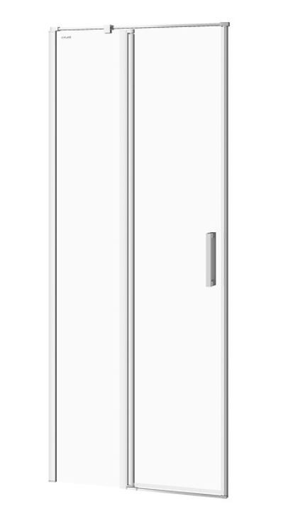 Levně CERSANIT Kyvné dveře s pevným polem MODUO 80x195, levé, čiré sklo S162-003