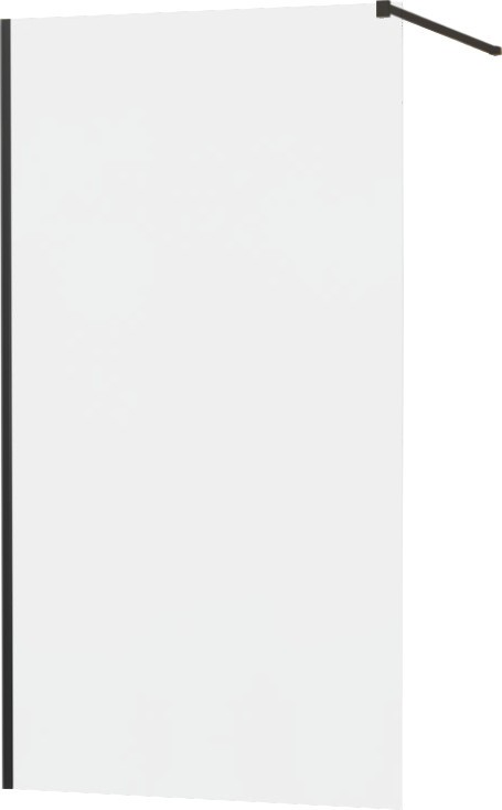 Levně MEXEN/S KIOTO Sprchová zástěna WALK-IN 90x200 cm 8 mm, černá, matné sklo 800-090-101-70-30