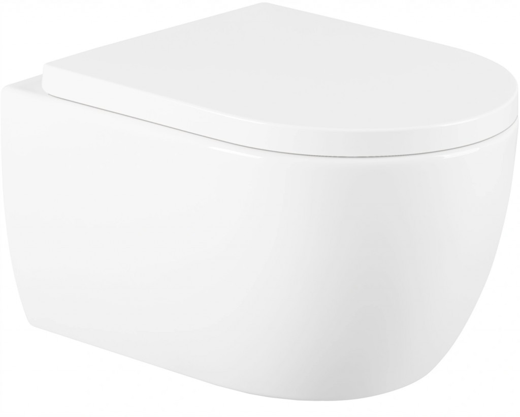 MEXEN/S Carmen Závěsná WC mísa včetně sedátka, duroplast, bílá 30880200