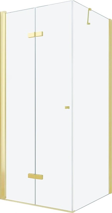 MEXEN/S LIMA sprchový kout 100x80, transparent, zlatá 856-100-080-50-00