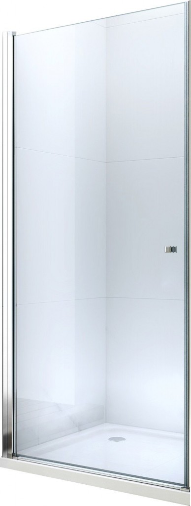 MEXEN Pretoria sprchové dveře křídlové 80, transparent, chrom se stěnovým profilem 852-080-000-01-00