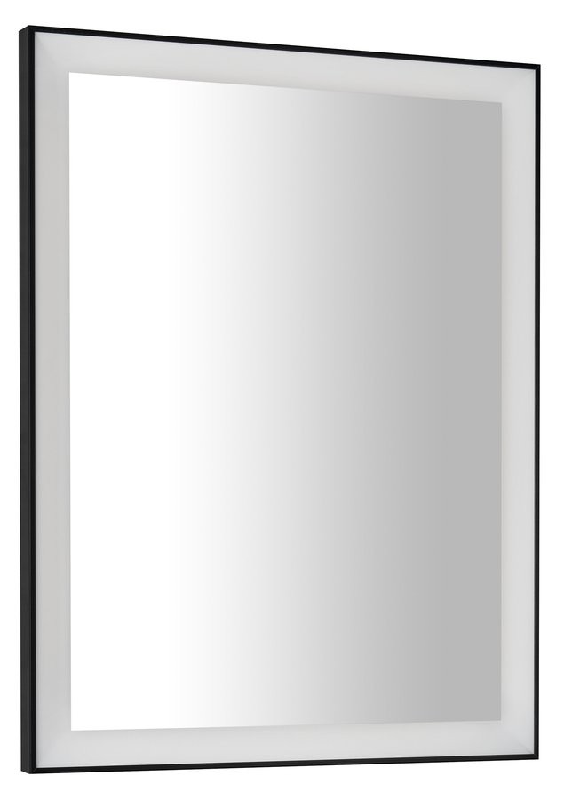 SAPHO GANO zrcadlo s LED osvětlením 60x80cm, černá LG260