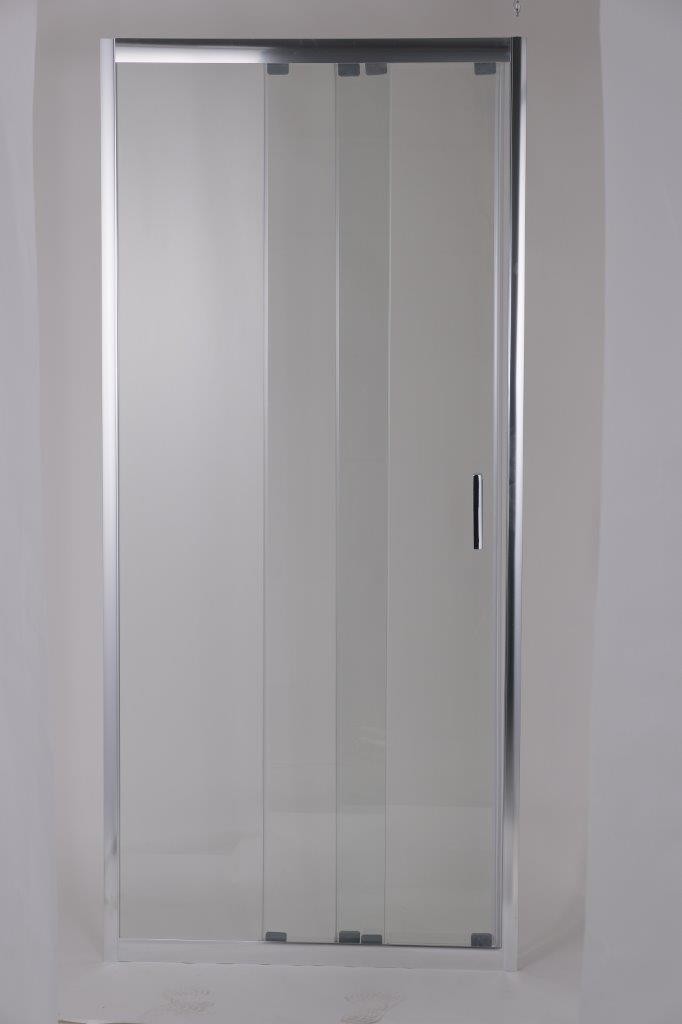 HOPA 3-dílné sprchové dveře do niky MELIDE BARVA rámu Chrom/Leštěný hliník (ALU), Rozměr A 115 cm, Směr zavírání Univerzální Levé / Pravé, Výplň Čiré bezpečnostní sklo 5 mm OLBMELI