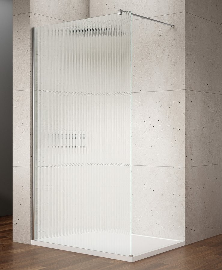 GELCO VARIO CHROME jednodílná sprchová zástěna k instalaci ke stěně, sklo nordic, 1200  GX1512-05