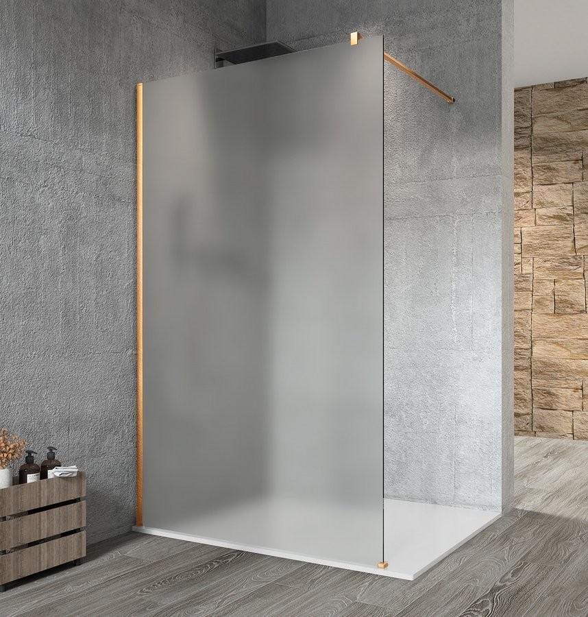 GELCO VARIO GOLD MATT jednodílná sprchová zástěna k instalaci ke stěně, matné sklo, 1000  GX1410-01