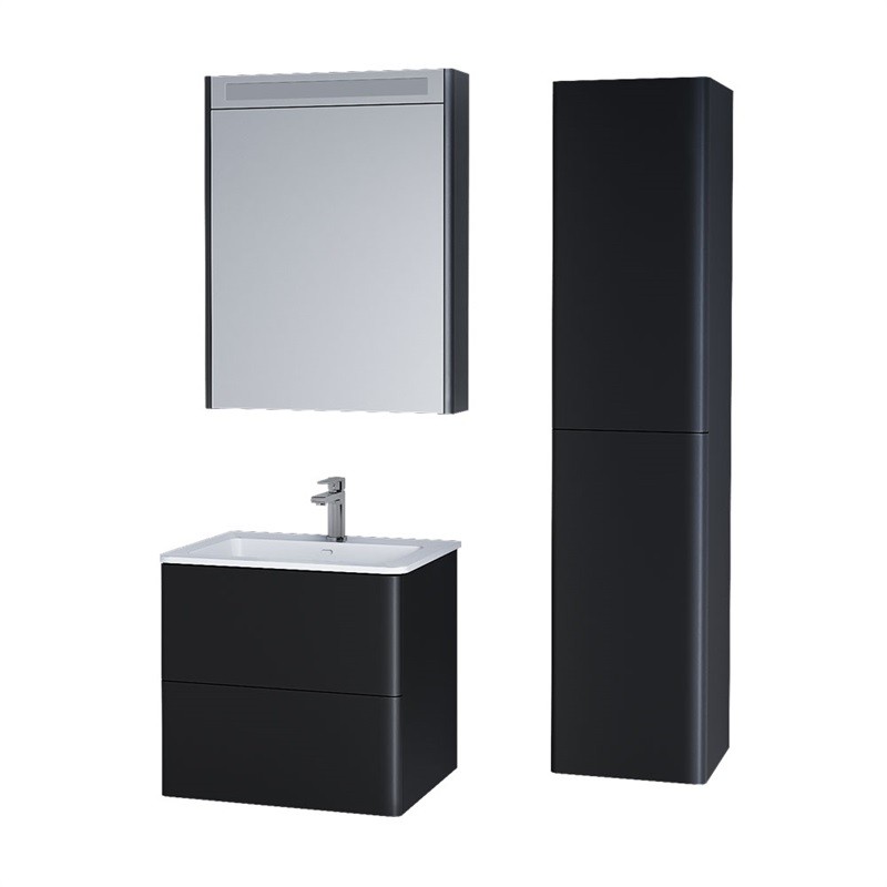 MEREO Siena, koupelnová galerka 64 cm, zrcadlová skříňka, bílá lesk CN416GB