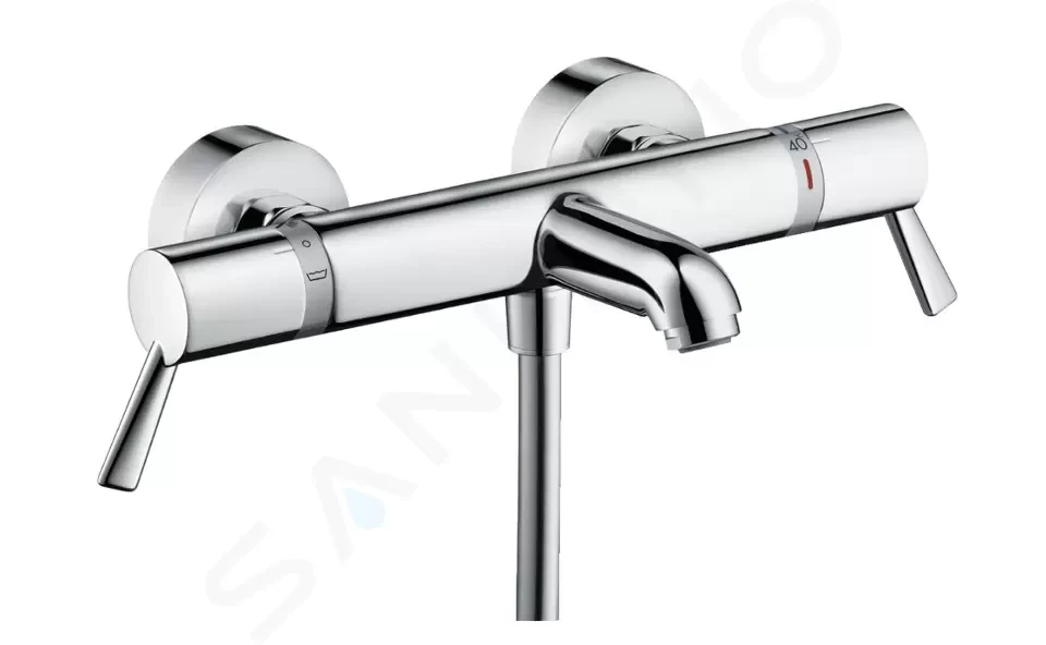 HANSGROHE Ecostat Comfort Termostatická vanová baterie Care, prodloužené rukojeti, chrom 13115000