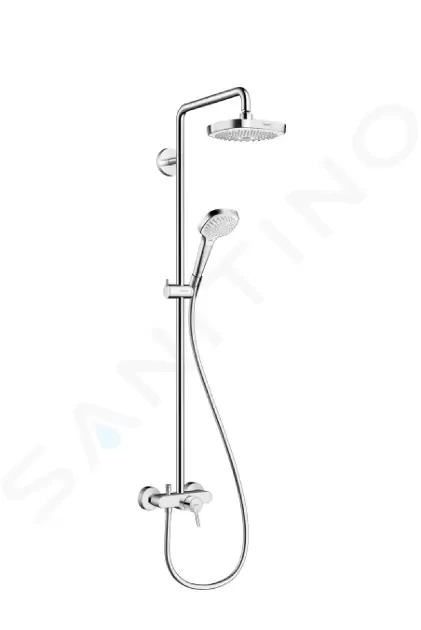 HANSGROHE Croma Select E Sprchový set Showerpipe 180, 2 proudy, bílá/chrom 27258400