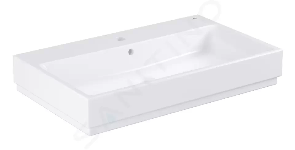 GROHE Cube Ceramic Umyvadlo s přepadem, 800x490 mm, PureGuard, alpská bílá 3947600H