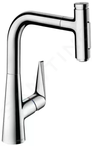 HANSGROHE Talis Select M51 Dřezová baterie M5117-H220 s výsuvnou sprškou, sBOX, chrom 73868000