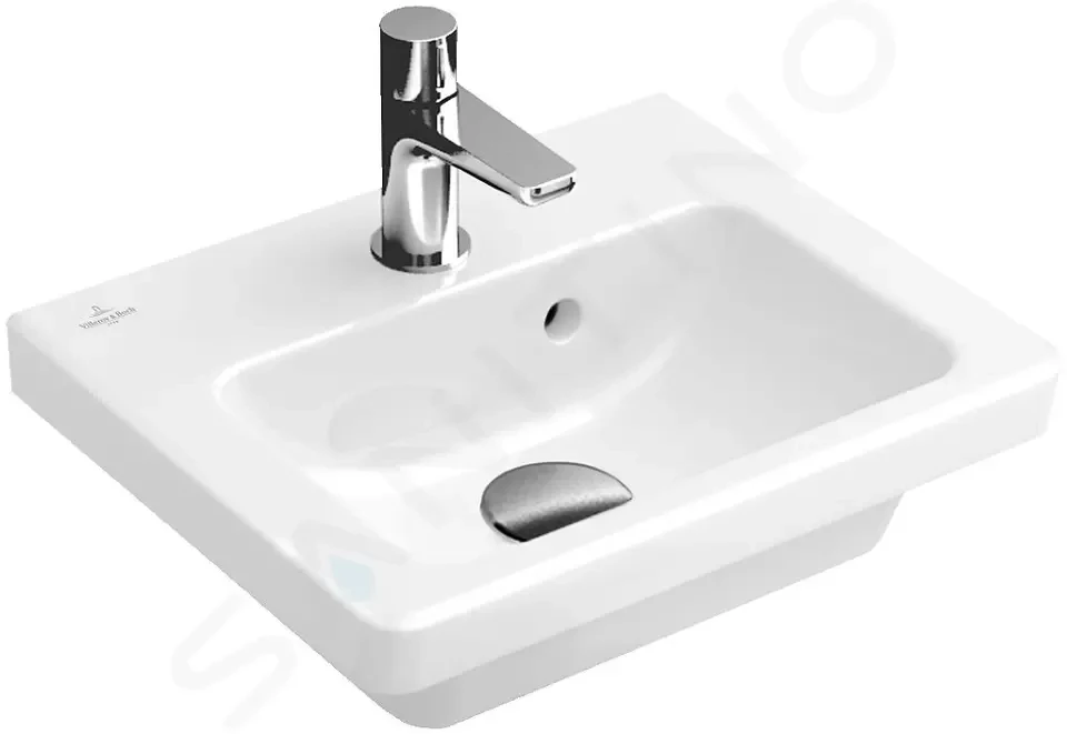 VILLEROY & BOCH Subway 2.0 Umývátko s přepadem, 370x305 mm, alpská bílá 73173701