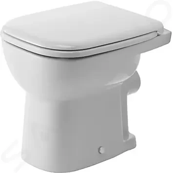 DURAVIT D-Code Stojící WC, ploché splachování, zadní odpad, bílá 21090900002