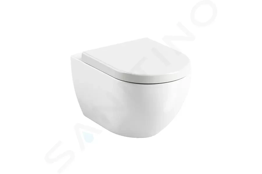 RAVAK Chrome Závěsné WC Uni Rim, bílá X01516