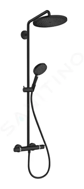 HANSGROHE Croma Select S Sprchový set Showerpipe 280 s termostatem, EcoSmart, matná černá 26891670