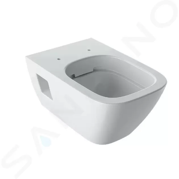 GEBERIT Selnova Square Závěsné WC, 540x350 mm, Rimfree, bílá 501.546.01.1