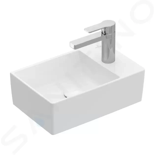 VILLEROY & BOCH Memento 2.0 Umývátko nábytkové 400x260 mm, bez přepadu, 1 otvor pro baterii, alpská bílá 43234G01