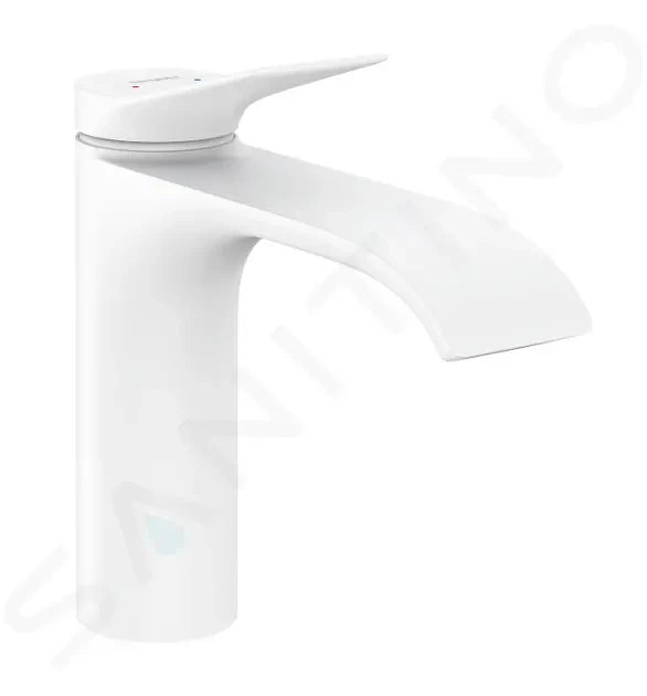 HANSGROHE Vivenis Umyvadlová baterie 110, EcoSmart, matná bílá 75022700