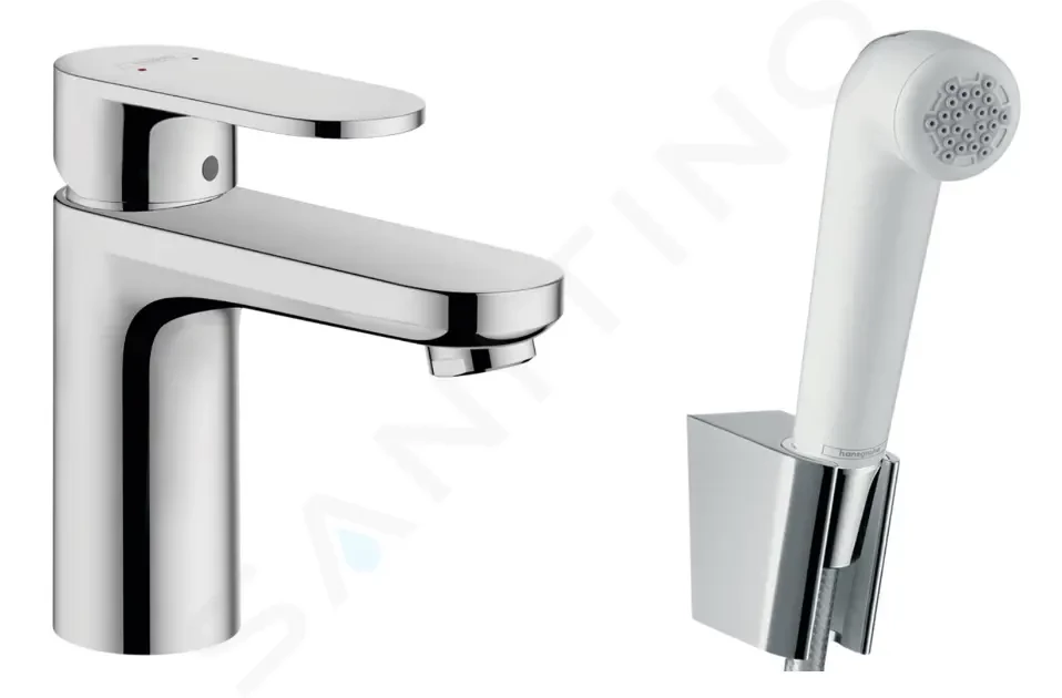 HANSGROHE Vernis Blend Umyvadlová baterie s ruční sprchou Bidette, chrom 71215000