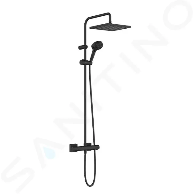 HANSGROHE Vernis Shape Sprchový set Showerpipe 240 s termostatem, 2 proudy, matná černá 26427670