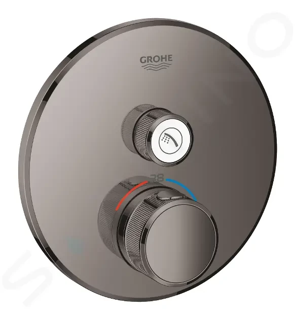 GROHE Grohtherm SmartControl Termostatická sprchová baterie pod omítku s jedním ventilem, Hard Graphite 29118A00