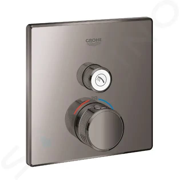 GROHE Grohtherm SmartControl Termostatická sprchová baterie pod omítku s 1 ventilem, Hard Graphite 29123A00