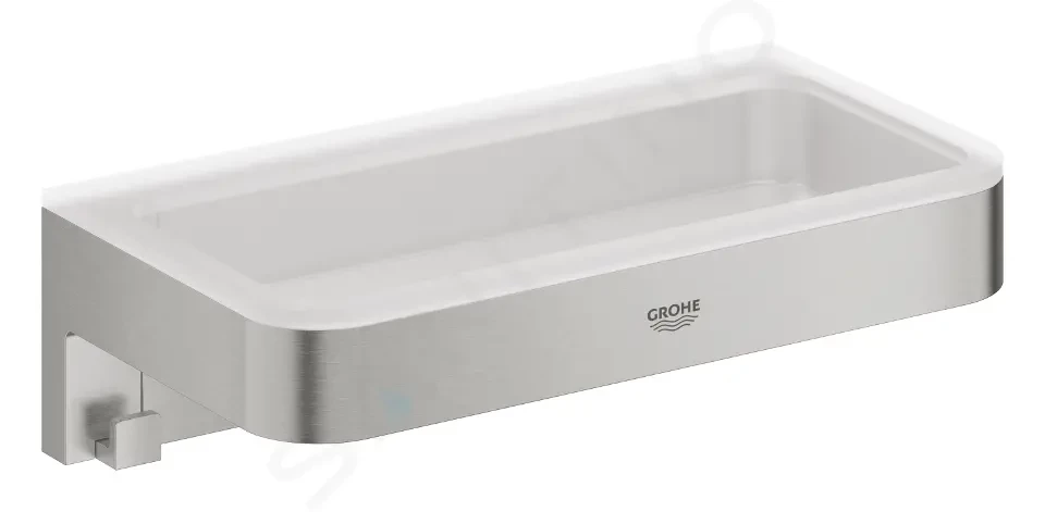 GROHE QuickFix Start Cube Polička, délka 20 cm, supersteel 41107DC0