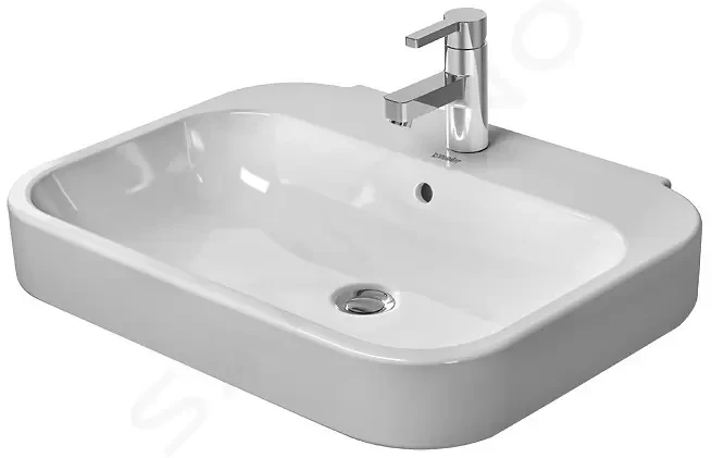 DURAVIT Happy D.2 Umyvadlo 650x495 mm, s přepadem, s otvorem pro baterii, bílá 2316650000