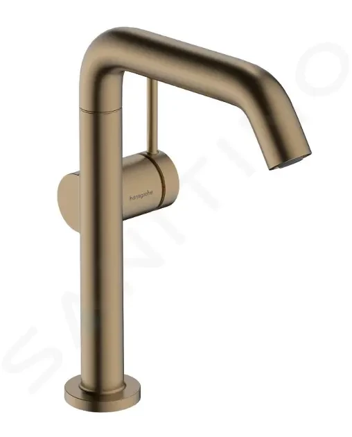 HANSGROHE Tecturis S Umyvadlová baterie s výpustí Push-Open, CoolStart, EcoSmart, kartáčovaný bronz 73364140