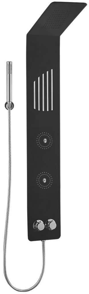 MEXEN Navas sprchový panel, černý 7627-02-70