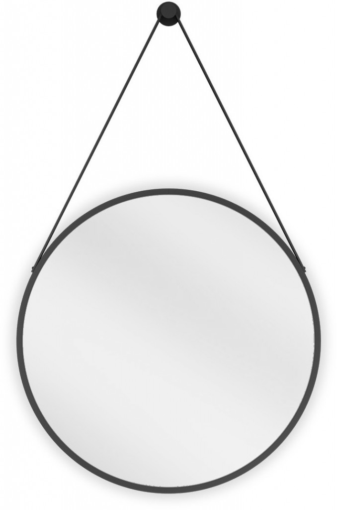 MEXEN String zrcadlo 50 cm, černý rám 9854-050-050-000-70