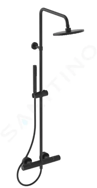IDEAL STANDARD CeraTherm Sprchový set s termostatem, průměr 20 cm, hedvábná černá A7586XG