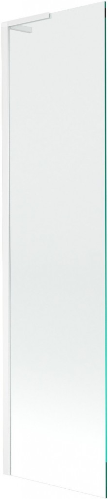 MEXEN/S Next L vanová zástěna FIX 50 x 150 cm, transparent, bílá 895-050-000-03-00-20