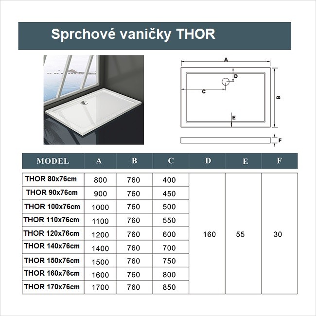 H K Sprchový kout MELODY F5 100x76 s jednokřídlými dveřmi s pevnou stěnou, (dveře 100 / boční stěna 76) včetně sprchové vaničky z litého mramoru SE-MELODYF510076/THOR-100x76