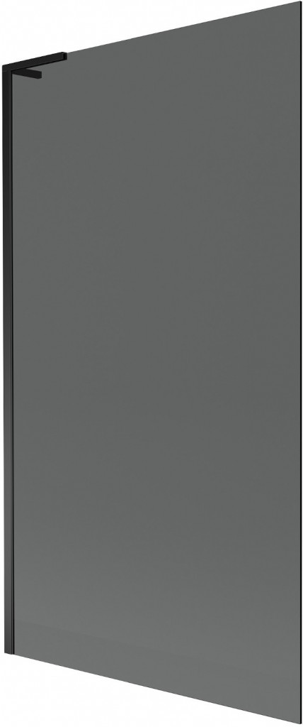 MEXEN/S Next L vanová zástěna FIX 100 x 150 cm, grafit, černá 895-100-000-03-40-70