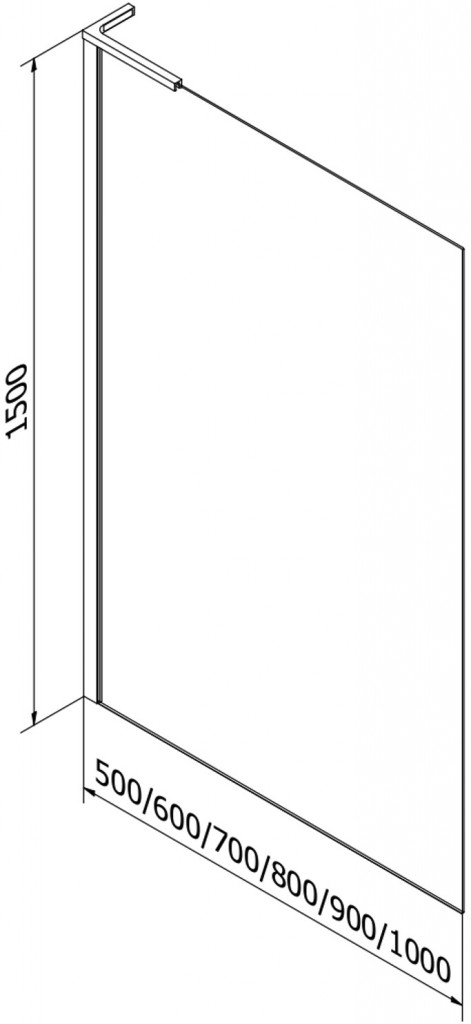 MEXEN/S Next L vanová zástěna FIX 80 x 150 cm, dekor, bílá 895-080-000-03-30-20