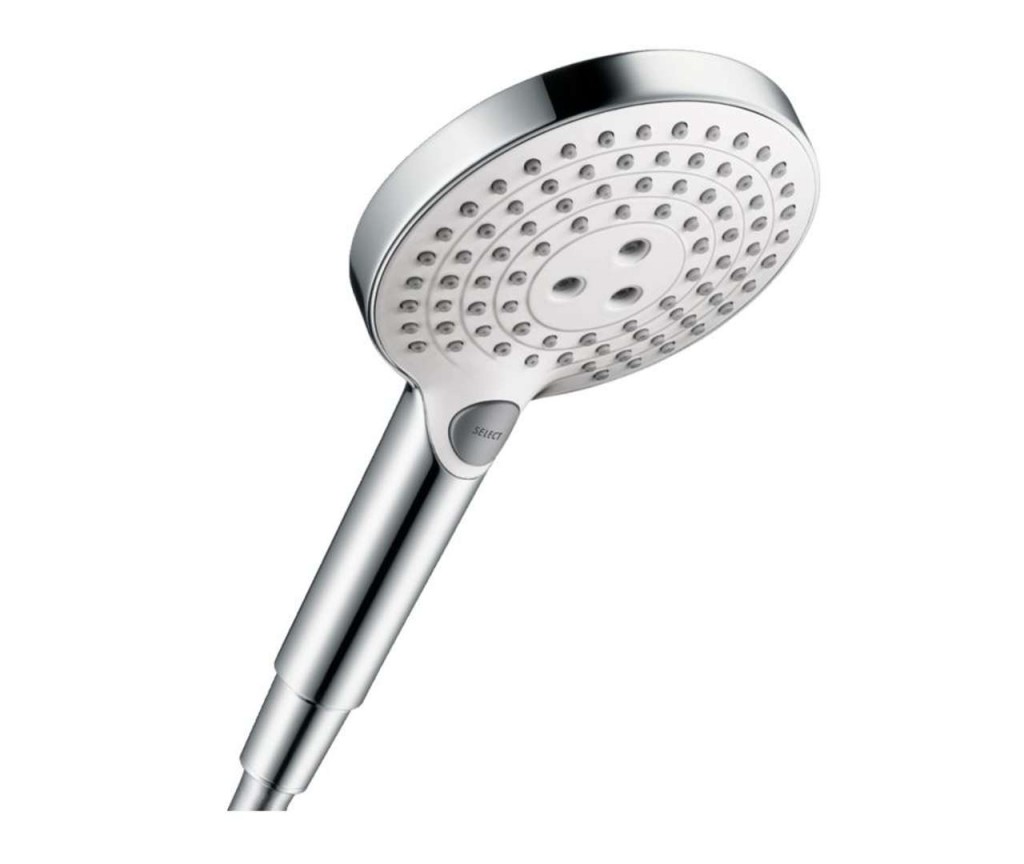 HANSGROHE Raindance Select S Sprchová hlavice 120, 3 proudy, EcoSmart, bílá/chrom 26531400