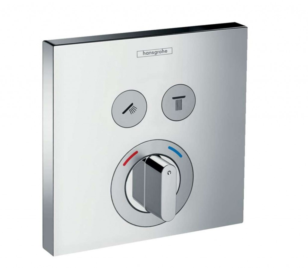 HANSGROHE Shower Select Baterie pod omítku pro 2 spotřebiče, chrom 15768000