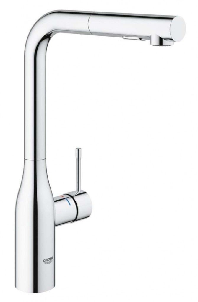 GROHE Essence Dřezová baterie s výsuvnou sprškou, chrom 30270000