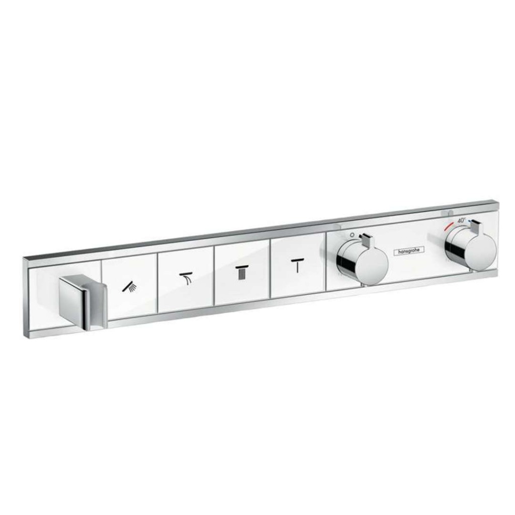 HANSGROHE RainSelect Baterie pod omítku pro 4 spotřebiče, bílá/chrom 15357400