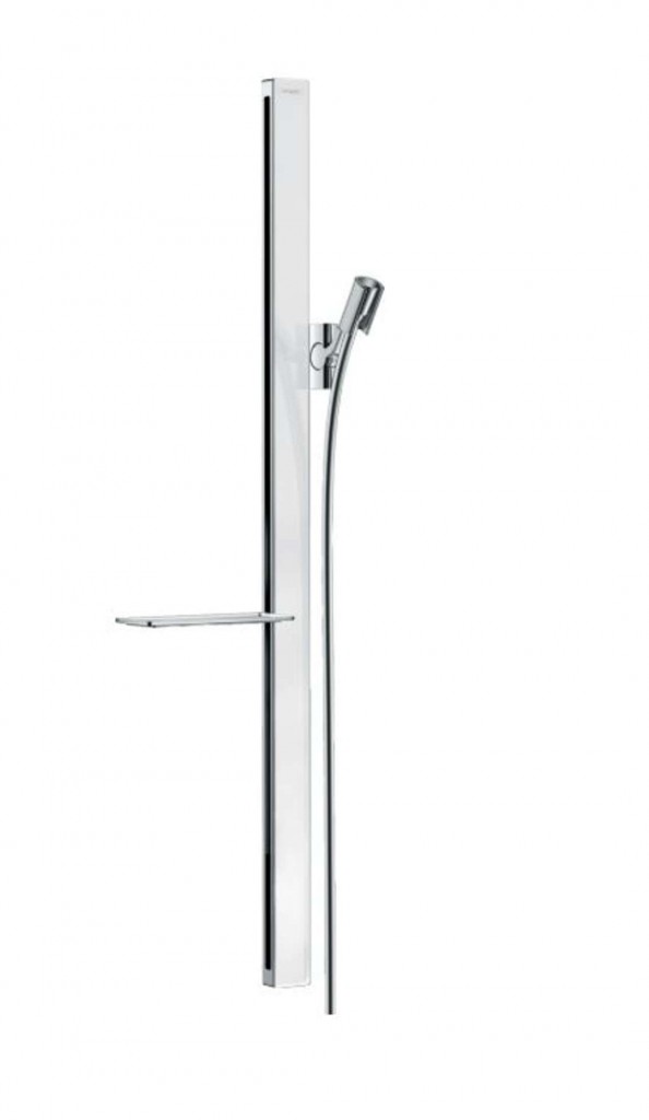 HANSGROHE Unica'E Sprchová tyč 90 cm, se sprchovou hadicí, bílá/chrom 27640400