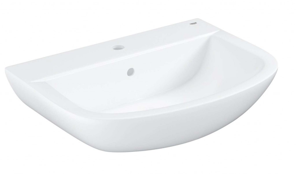 GROHE Bau Ceramic Umyvadlo 65x47 cm, s přepadem, 1 otvor pro baterii, alpská bílá 39420000