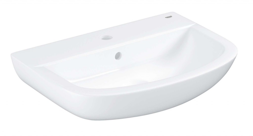 GROHE Bau Ceramic Umyvadlo 55x39 cm, s přepadem, 1 otvor pro baterii, alpská bílá 39440000