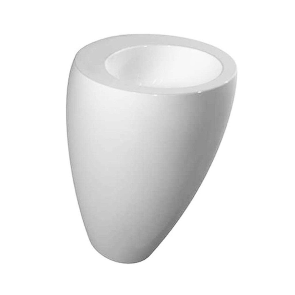 Laufen Il Bagno Alessi One Umyvadlo s integrovaným sloupem, 52x53x85 cm, s LCC, bílá H8119714001091