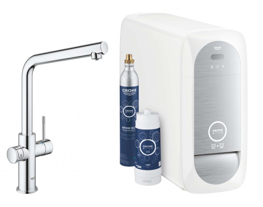 GROHE Blue Home Dřezová baterie s chladícím zařízením a filtrací, chrom 31454001