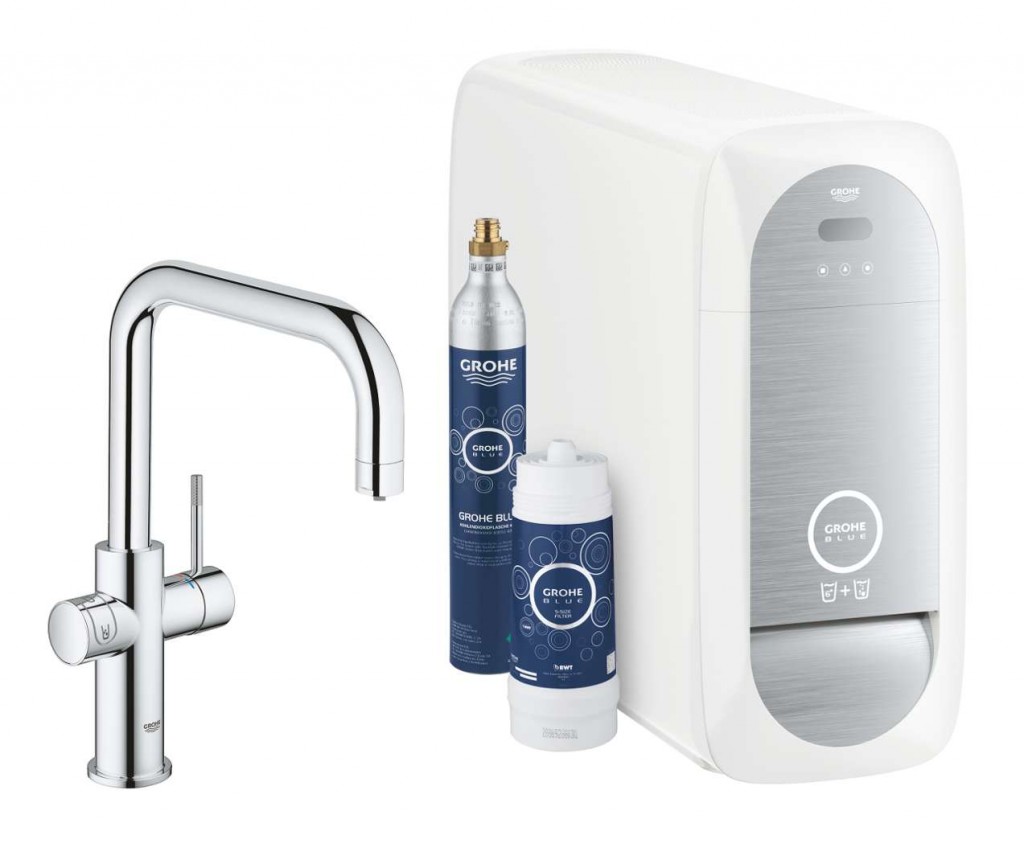 GROHE Blue Home Dřezová baterie Connected, s chladícím zařízením a filtrací, chrom 31456001