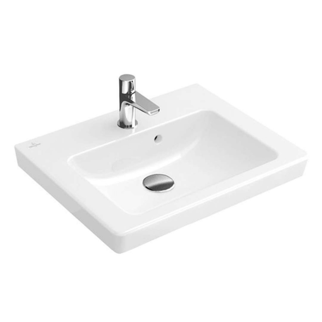 VILLEROY & BOCH Subway 2.0 Umývátko s přepadem, 45x37 cm, alpská bílá 73154501