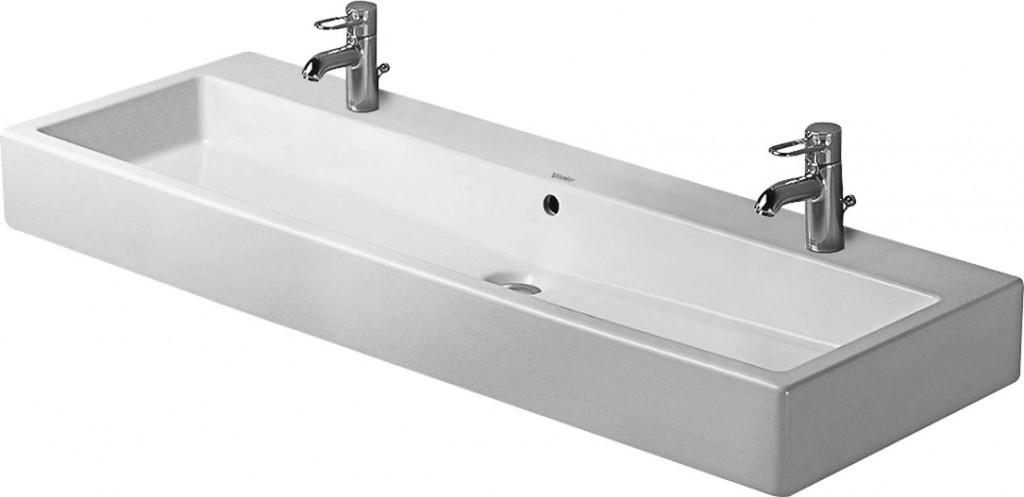 DURAVIT Vero Dvojumyvadlo 120x47 cm, se 2 otvory pro baterie, alpská bílá 0454120024